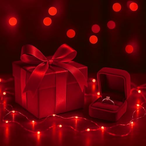 6 Pack Fairy Lights Battery Operated with Timer Silver Wire Mini 13FT 40LED Waterproof Cuttable Twinkle Christmas String Lights for Home Bedroom Wedding DIY Centerpiece Birthday (Red) - color: Red
