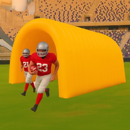 23x10x10FT Quick Setup Inflatable Tunnel Arch - for Sports Games, Trade Shows & Promotions (Blower Included) - color: Orange, size: 16.5FT