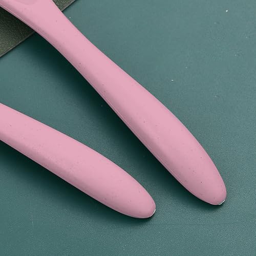 Reusable 3-in-1 Camping Utensil Set with Storage Case - Portable Travel Cutlery for Outdoor, Picnic, and Everyday Use - color: Pink