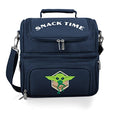 PICNIC TIME Star Wars Mandalorian Grogu Pranzo Lunch Bag, Insulated Lunch Box with Utensil Set, Lunch Cooler Bag, (Navy Blue) - color: Star Wars Mandalorian Grogu Snack Time - Navy Blue