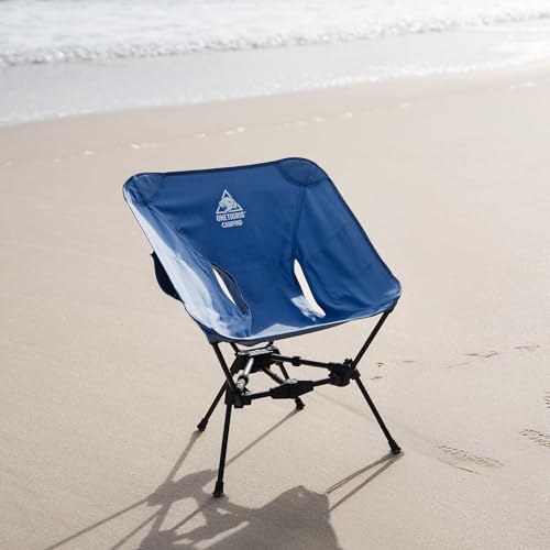 ONETIGRIS Tigerblade Camping Chair, Lightweight Folding Backpacking Hiking Chair, Compact Portable 330 lbs Capacity - color: Blue