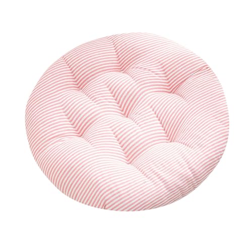 Boho Round Chair Cushion 16" Soft Thick Seat Cushion Outdoor Bistro Floor Sofa Pads Colorful Leaf Ergonomic Support Cushions for Dining Chairs, Garden Patio, Home, Office Car - color: Pink