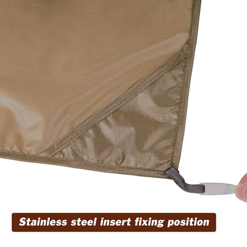 Picnic Blanket Waterproof – Packable Sand Proof Beach Blanket (0.42lb/0.66lb), Compact & Foldable, Fits in Pocket with Integrated Stakes, Ideal for Camping, Hiking, Travel, Concert, Festival - size: Coffee Puppy 82.68" X 59.06" for 3-4 Persons