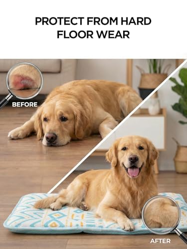 Dog Cooling Mat for Small Dogs & Cats, Soft Breathable Cooling Pad for Dog Bed, 23"x18" Self Cooling Crate Mat for Dogs, No Gel Washable Non-Slip Pet Cooling Mat Indoor Outdoor, Bohemia - color: Bohemia, size: 23"x18"(Small)