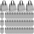 Kacctyen 50 Pcs Insulated Take Away Bags Bulk Thermal Insulation Food for Coffee Milk Tea Pizza Hot Cold Food Delivery Cooler Bag for Catering Restaurant Grocery Picnic, 9.5" x 9.5" x 6"(Grey) - color: Grey