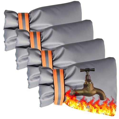 Outdoor Winter Faucet Hose bib Wall Taps Ouside Covers - 8.3”H x 6.7”W, Waterproof & Frost-Free for Winter Freeze Protection, Black, Gray (Gray 4pcs) - color: Gray, size: 4 Pieces
