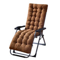 Moclever 67x22x3in Zero Gravity Chair Cushion, Thick Padded Recliner Cushion with 6 Ties, Soft Lounge Chair Pad for Indoor Outdoor Rocking Chair, Sofa, Swing Bench - Coffee