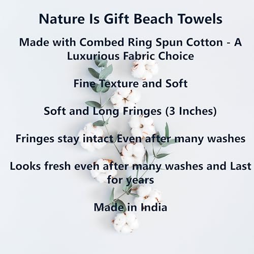 Beach Towel 100% Cotton Turkish Beach Towel Adult 38x70 Inch Pre-washed Absorbent Extra Large|Sand Free Quick Dry BathTowels|Lightweight Blanket|Travel Cruise Camping Spa Gym Yoga Towel|Ocean Depths - color: Green