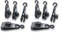 ORXPLUS Tools 4pcs Thumb Screw Tarp Clips with Hook, Tent Clamps, Awning Clamp Set for Camping Canopies, Car Cover, Winter Boat, Pool, Sun Shade (Pack of 2) - size: Tarp Clips with Hook & 1 Eyelet 4pcs (Pack of 2)