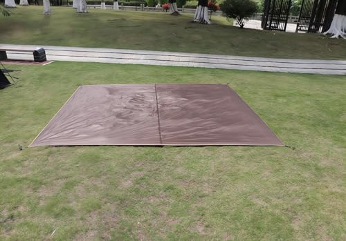 Heavy Duty Waterproof Camping Mat - Outdoor Blanket for Beach, Picnic & Backpacking - Sun Shade Canopy with UV Resistance - Durable Portable Ground Cover for Grass, Sand & Mud (L (118x118 inch))