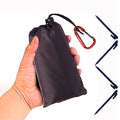 Waterproof Camping Tarp, Ultralight Tent Footprint Backpacking Tarp for Camping, Hiking and Outdoor Activities (Black) - color: Black