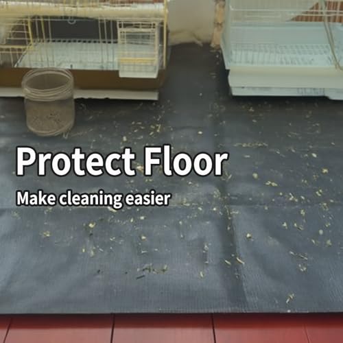 Waterproof Pet Playpen Mat for Rabbits & Guinea Pigs & Dogs – 59"x59" Reusable Floor Protector Liner for Indoor Small Animal Cage, Easy Clean Foldable Bottom Tarp for Playpen & Hutch Use - size: 59x59in