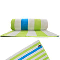 U.S. Polo Assn. Oversized (40” x 70”) Striped Nautical Design Beach Towel - Luxury Plush Cotton Hotel Quality for Bath, Pool - Cabana Stripe Green/Tuq - color: Cabana Stripe Green/Tuq, size: 40" x 70"