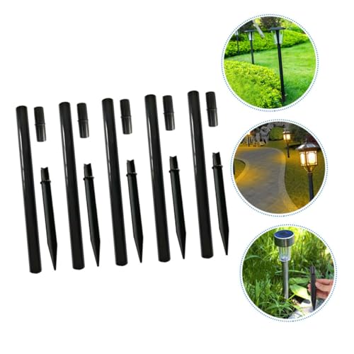 Lawn Light Accessories 15-Piece Set Plastic Replacement Joints Extension Poles and Stakes for Outdoor Solar Lights Landscape Lighting