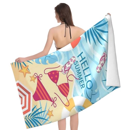 Cute Beach Towel for Women/Adults, Personalized Microfiber Beach Towels Bulk, Quick Dry Beach Towel for Pool, Lightweight Bath Towels Oversized Clearance 30"x 60" - color: Lingerie1, size: 30"x 60"