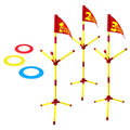 Wham-O Frisbee - Hook n Score Golf - Muli Player Game - 3 Flag Posts - 3 Mini Disc Rings