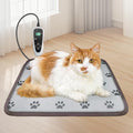 GOLOPET Cat Heating Pad 18x18 in with Smart Thermostat Switch and Power Line Protection Tube,Obtained MET and UL Dual Certification,Waterproof Pet Heating Pad for Cats-Paw Print - size: 18.0"l X 18.0"w X 0.5"th