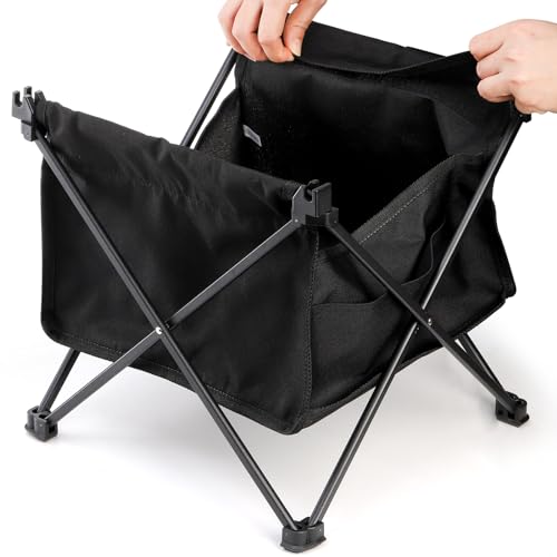 SOUJOY Folding Camping Table with Storage Bag, Small Beach Side Table, Portable Collapsible Aluminum Picnic Tent Side Table for Outdoor Cooking, BBQ, Hiking, Boat, Travel