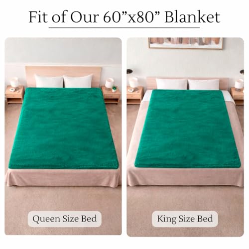 Waterproof Blanket for Bed Intimacy (80"x 60" Queen Size) Reversible Fleece | Sherpa, Love Blanket, Water Proof TPU Stain Proof Couch Furniture Mattress Winter Large Dog Bed Cover - Green - color: Green, size: 80 x 60 inch