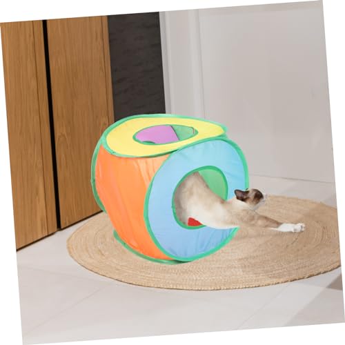 ORFOFE Square Foldable Pet Tent Outdoor Sun Shelter House for Cats and Dogs Easy to Portable Design for Indoor Outdoor Use Non Woven Pop Up Tent for Pets