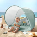 Tiny Land Baby Beach Tent – Pop Up Baby Tent with UV Protection, Portable Baby Beach Essentials, 35.4"x27.6"x31.5" Sun Shelter for Infants, Baby Outdoor Use (Pastel Aqua) - color: Pastel Aqua