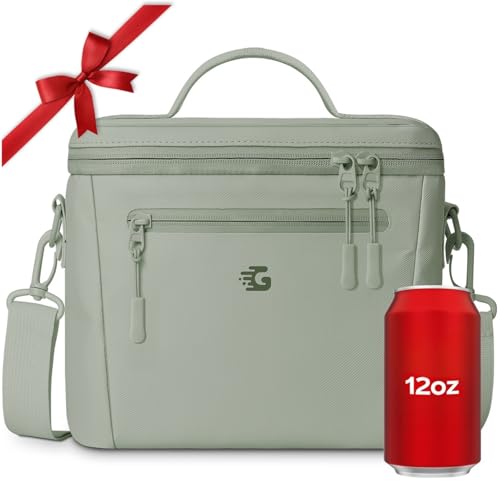 GLORIEROO Insulated Lunch Box Bag Women Girls - Waterproof Leakproof Lightweight Reusable Cooler for School Work Picnic - Back to School - color: Green, size: Standard 11l