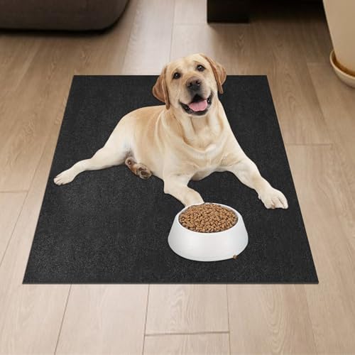 Dog Playpen Mat, Dog Crate Pad Liner for Kennel Training Under Pet Cage Mat Absorbs Waterproof Non-Slip Reusable Puppy Pad to Protect Floors, 59 x 48 inches - size: 59"x 48"