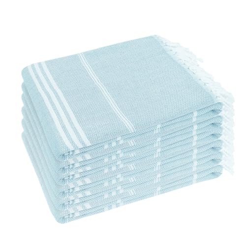 YSYJ Turkish Beach Towel 6 Pack Beach Towels 36"x71" Beach Towel Oversized Sand Free Turkish Towel Quick Dry Bath Towels Blue - color: Blue, size: 36"x71"- 6 Pack