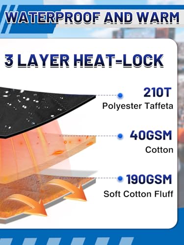 Aulock 55''W x 80''L Warm Outdoor Stadium Blanket Waterproof - Portable & Windproof Navy Blanket with Sherpa Fleece Lining for Camping Winter Cold Weather - color: Navy, size: 55'' W x 80''L