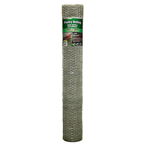 YARDGARD 1 Inch Poultry Netting, Chicken Wire Fence, 20 Gauge Galvanized Steel, Rabbit Fencing, Bird Enclosures, Garden Protection and Plant Support, 28 Inches x 25 Feet - size: 28 Inches x 25 Feet