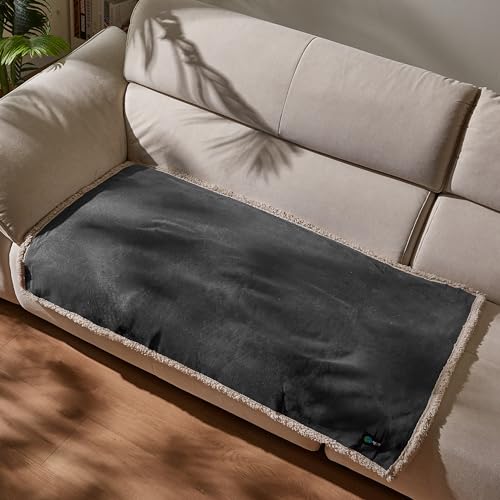 Kritter Planet Waterproof Dog Blanket, Reversible Water Proof Pet Blanket for Couch, Bed & Car, Washable Couch Covers for Medium Dogs - Protects Furniture from Fur, Dirt, and Accidents - color: Gray/Taupe, size: 50"x30"