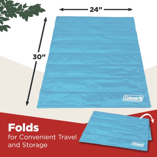 Coleman Comfort Cooling Gel Pet Pad, Dog and Cat Supplies,Non-Toxic,24x30 Inches, Blue - color: Blue
