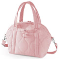 WONDAY Insulated Lunch Bags for Women, 12L Puffy Lunch Tote with Shoulder Strap, Waterproof, Leakproof, Reusable, Keeps Food Fresh, Perfect for Work, Travel, Picnic - color: Pink
