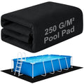 12 x20Ft Rectangular Pool Liner Pad for Above Ground Swimming Pools,250g/㎡ Heavy Duty Pool Ground Mat Under Pool Pad, Durable Pools Bottom Liner Protector to Prevent Puncture and Extend Liner Life - size: 20' x 12' (Rectangular)