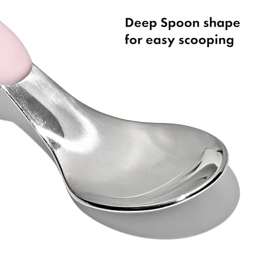 OXO Tot On-The-Go Fork and Spoon Set - Blossom - color: Blossom