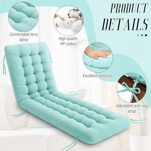 Vercraft Long Floor Cushion Large Floor Cushion with Brushed Cotton 74.8 x 27.5 x 3.15 in Jumbo Lounger Pillow for Outdoor Indoor Bay Window Meditation Yoga Reading Sleeping(1 Pc,Cyan) - color: Cyan