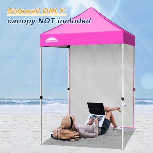 EAGLE PEAK Canopy Sidewall for 5x5 Pop Up Canopy Frame, Single Side Wall Panel Only (Fits 5x5 Straight Leg Frame, Canopy Top or Frame NOT Included), Pink - color: Pink