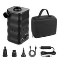 Zacro Portable Electric Air Pump with 6000mAh Battery for Quickly Inflatables and Deflation, Powered by USB/Any Standard 12V Vehicle Outlet, 3 Nozzles for Mattresses, Lounger Sofa, Pool Floats, Airbed
