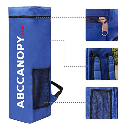 ABCCANOPY Outdoor Pop Up Canopy 10x10 Beach Camping Canopy with 1 Sun Wall, Bonus Backpack Bag, Stakes and Ropes, Black - color: Black, size: 10x10