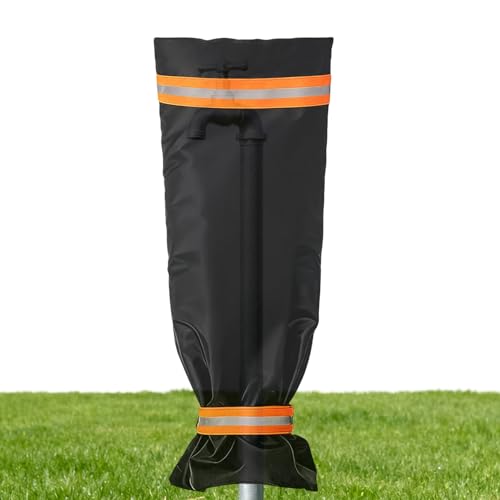Outside Spigot Covers - Heavy Duty Pipe Protector, Winter Insulated Oxford Cloth Hose Bib Socks, Waterproof Tap Jacket | Large Faucet Cover Shield for Courtyard Backyard Lawn Home Farm Hydrant - color: 38x70cm