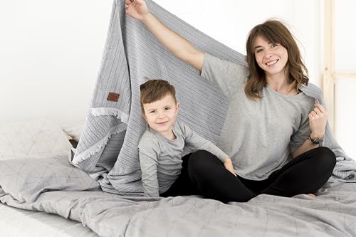 Gold Case Throw Blanket for Bed - 100% Recycled Turkish Cotton Blanket - Vintage Lightweight Soft Throw Blankets for Bed & Living Room - Twin Size Cozy Blankets - 71x90 - Black - color: Vintage Black, size: 71x90"