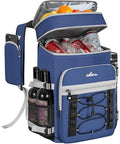 Cooler Backpack, 40 Cans Insulated Lunch Backpack Picnic Backpack for Men&Women, Durable Cooler Bag with 2 Leak Proof Compartments for Picnic, BBQ Camping, Lunch, Beach, Hiking, Blue - color: Blue