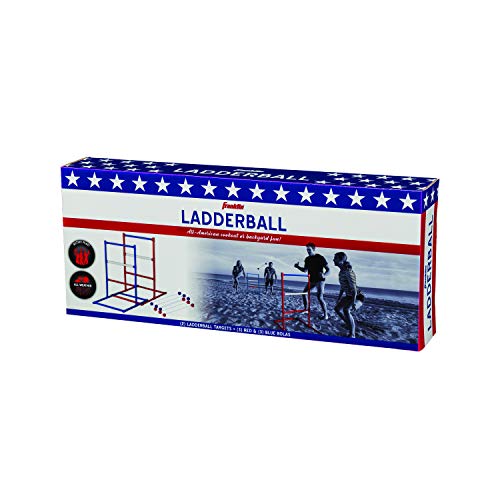 Franklin Sports Ladder Ball Set — Includes 2 Ladder Ball Targets with Weighted Bases and 6 Bolas — Ladder Golf Toss Outdoor Game For Beach or Backyard Fun — Professional, American, and Family Set Options - style: American