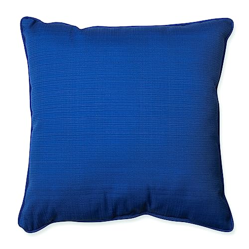 Pillow Perfect Fresco Solid Indoor/Outdoor Floor Pillow Plush Fill, Weather and Fade Resistant, Floor - 25" x 25", Blue, - color: Blue Fresco, size: Floor - 25" x 25"