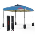 8x8 Pop Up Canopy, Easy Up Canopy Tent, Heavy Duty Tents for Parties, One Person Set Up Event Tent, Light Blue - color: Light Blue, size: 8x8