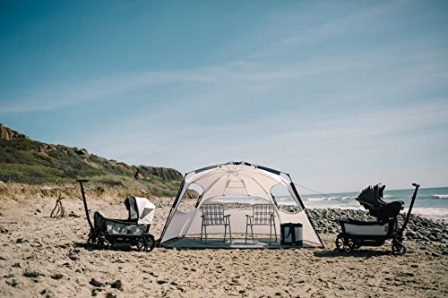 Veer Family Basecamp Recreational Pop-Up Tent | Premium Trail Rated Beach Tent or Camp Shelter for Adults and Kids | Water Resistant UPF50 Protective Coating | Portable with Easy Set Up and Take Down