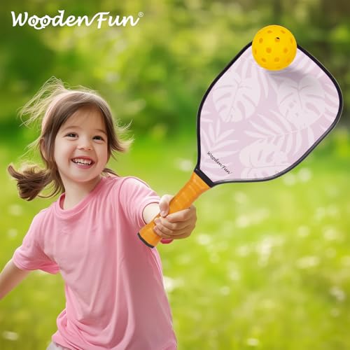Pickleball Paddles Set of 2, USAPA Approved Pickleball Set with 4 Pickleball Balls, Gifts for Men Women Beginners