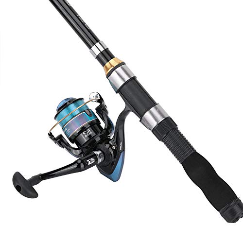 Fishing Rod, Universal Mini Small Sea Pole Portable Short Pole Ice Fishing Rod Mini Pocket Sea Fishing Tools for Ice Fly Fishing Sea Saltwater Kit Gift for Festivals - size: 1.5M