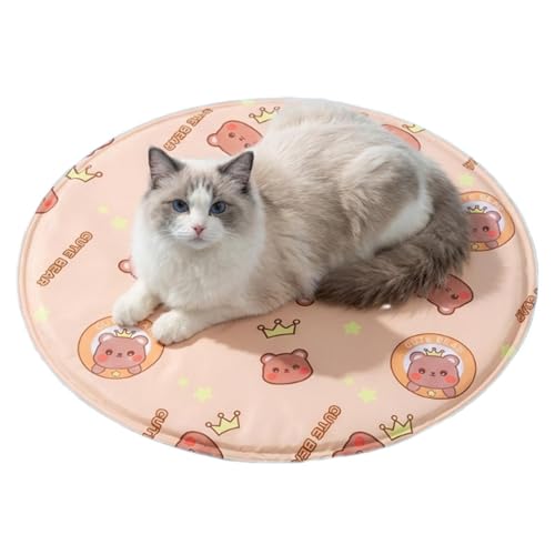 Widely Use Cooling Dog Bed - Soft Gel Non-Slip Pad, Foldable Reusable Mat, Pressure Activated Sheet | for Car Trip Park Beach Picnic Balcony Lawn Travel Summer Heat Relief - color: Khaki