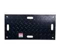 Mytee Products 12Pcs 2' x 4' Ground Protection Mats w/ 22 Pcs Single Connectors - Double Sided Diamond Plated Tread Design High Density Polyethylene Mat, Easily Supports 20 Ton Loads on Lawns, Dirt - size: 12 - Pack